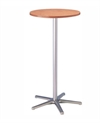 Ståbord rundt plade størrelse Ø 60cm - tykkelse 2,5cm - højde ca. 109,5cm